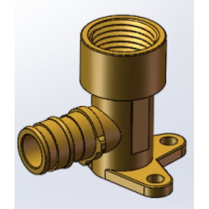 Varmego ® Kuplado MS Koleno zidno produženo pokretna navlaka aksijalna sa krajem na navoj 20-1/2ˮUN/ SDR 7,4/90°/Todo&Forza/CW617N
