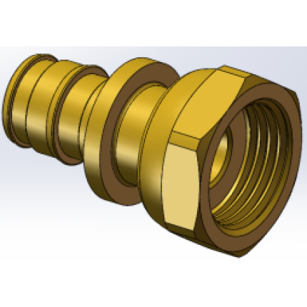 Varmego ® Kuplado MS Prelazna spojnica PEX  šireća navlaka radijalna sa krajem na navoj 25-1ˮG UN Holender/SDR [7,4][9][11]/180°/Todo&Patoma&Varmo/CW617N
