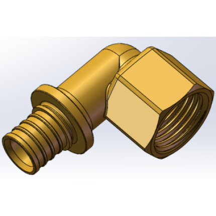 Varmego ® Kuplado MS Prelazna spojnica ugaona pokretna navlaka aksijalna sa krajem na navoj 32-1ˮUN/ SDR 7,4/90°/Todo&Forza/CW617N