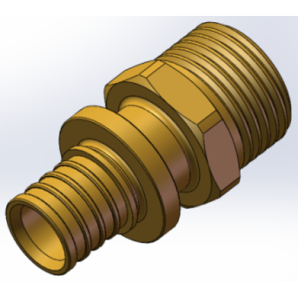 Varmego ® Kuplado MS Prelazna spojnica pokretna navlaka aksijalna sa krajem na navoj 25-3/4ˮSN/ SDR 7,4/180°/Todo&Forza/CW617N