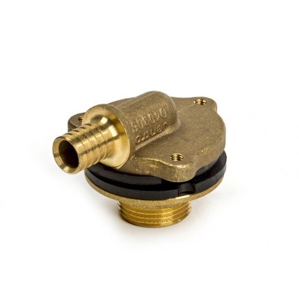 Varmego ® Jentro Koleno zidno za šperploču pokretna navlaka aksijalna sa krajem na navoj 16-1/2ˮUN/ SDR 7,4/90°/Todo&Forza