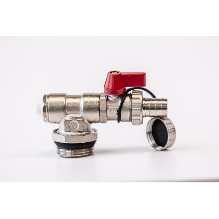 Varmego ® Set za Razdelnik&Sabirnik 1ˮ Ručna odzraka+PiP slavina crvena ručka